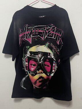 Hellstar Pink Goggles Black T-Shirt